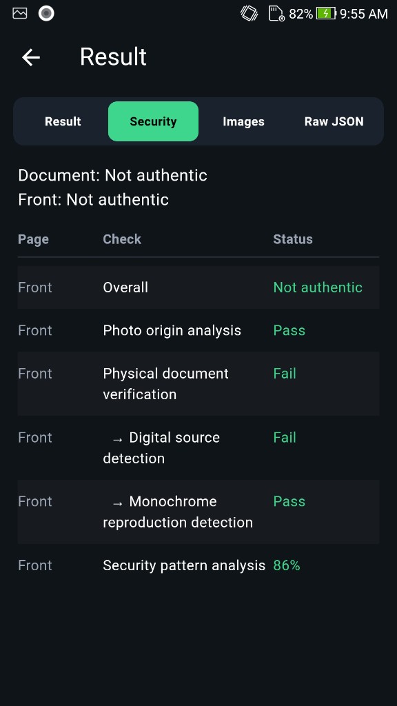 Faceplugin Document Reader security