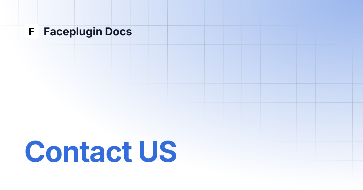 Contact us faceplugin docs